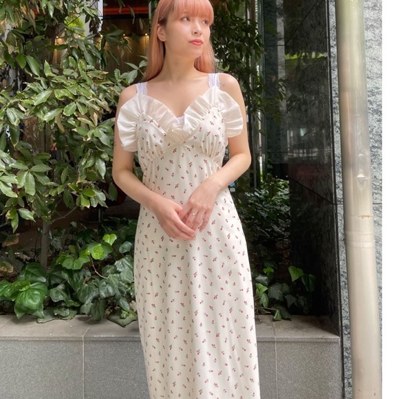 NWT Free People x Sister Jane Reel Rose Cami Dress Medium Cream - Picture 4 of 9